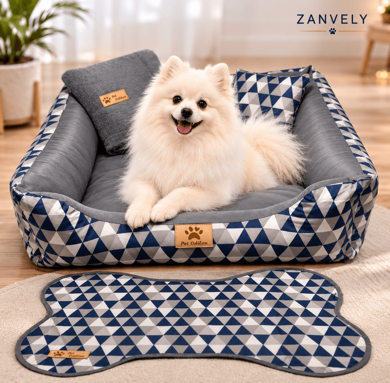 Kit Cama Pet Premium Zanvely – Conforto, Estilo e Praticidade para Seu Pet