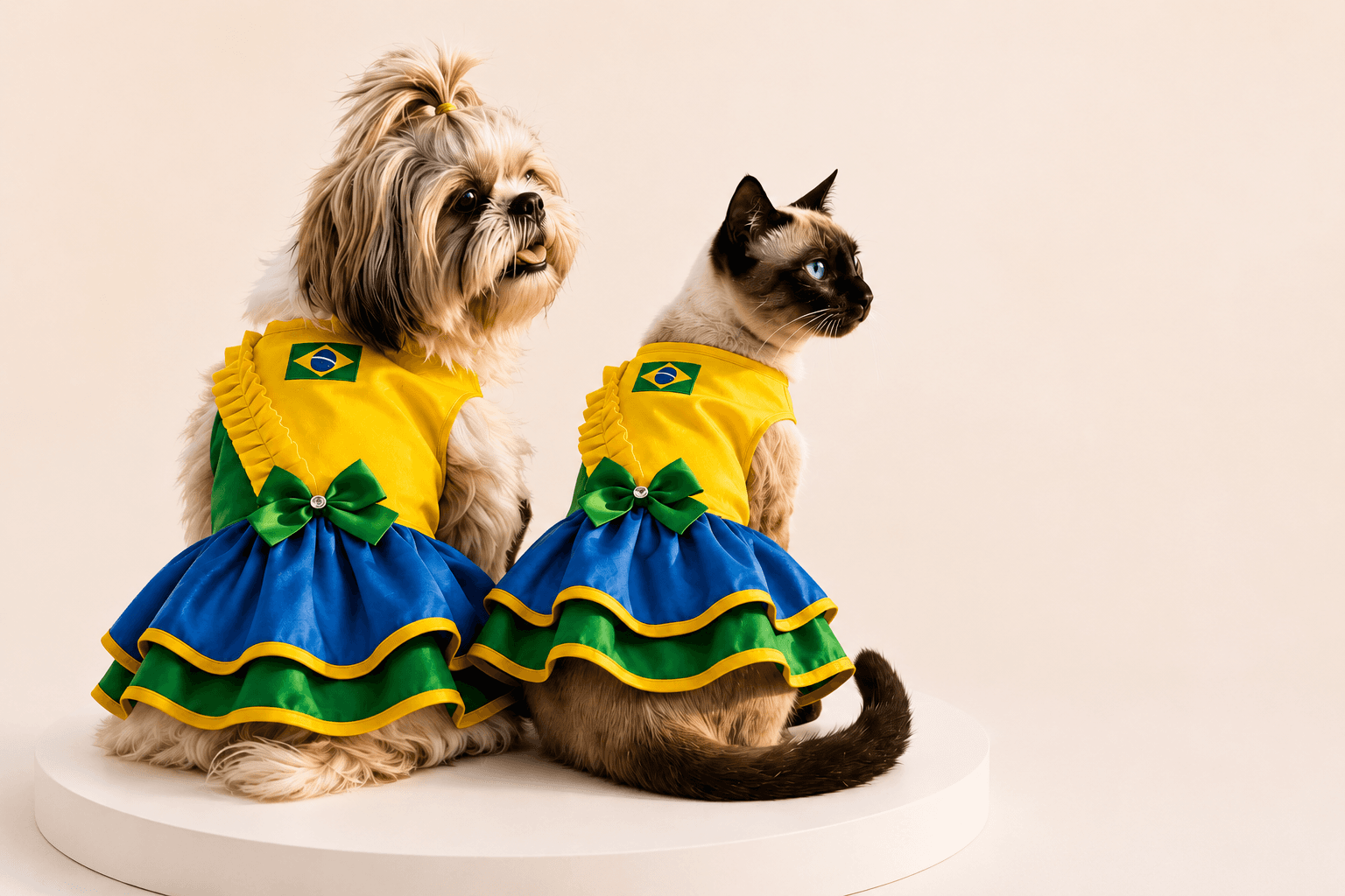 Vestido Pet Brasil – Moda Pet Copa / Seleção Brasileira